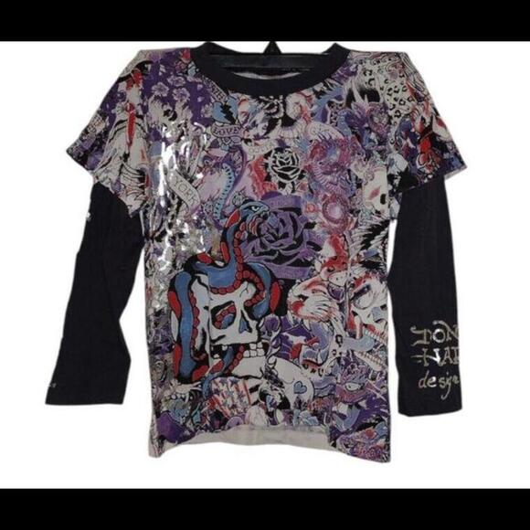 Ed Hardy Other - Ed Hardy Kids Shirt Longsleeve Size 4/5 NEW w/o tags